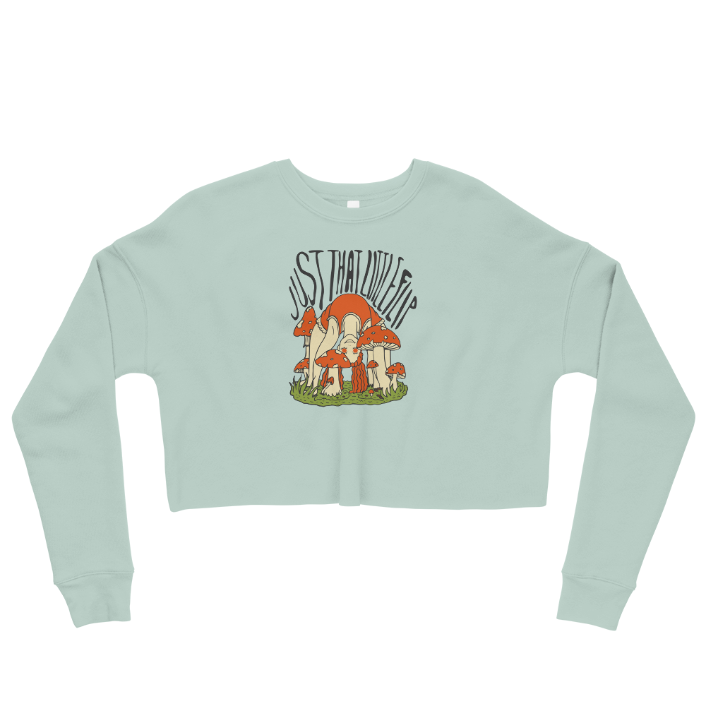 Just That Little Flip Graphic Crop Sweatshirt