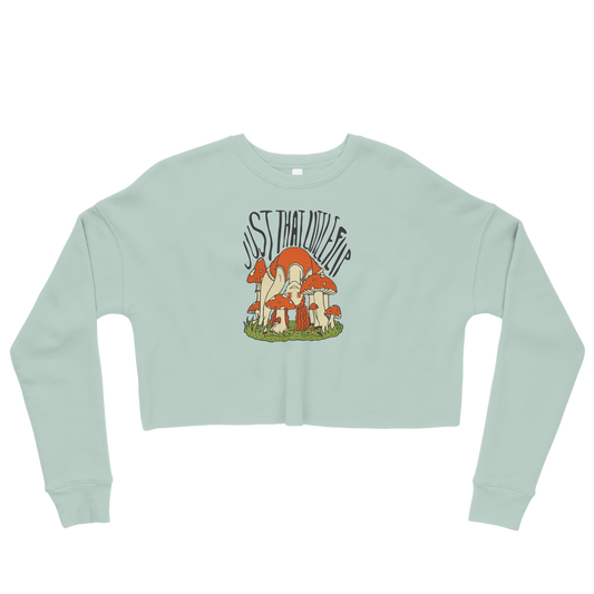 Just That Little Flip Graphic Crop Sweatshirt