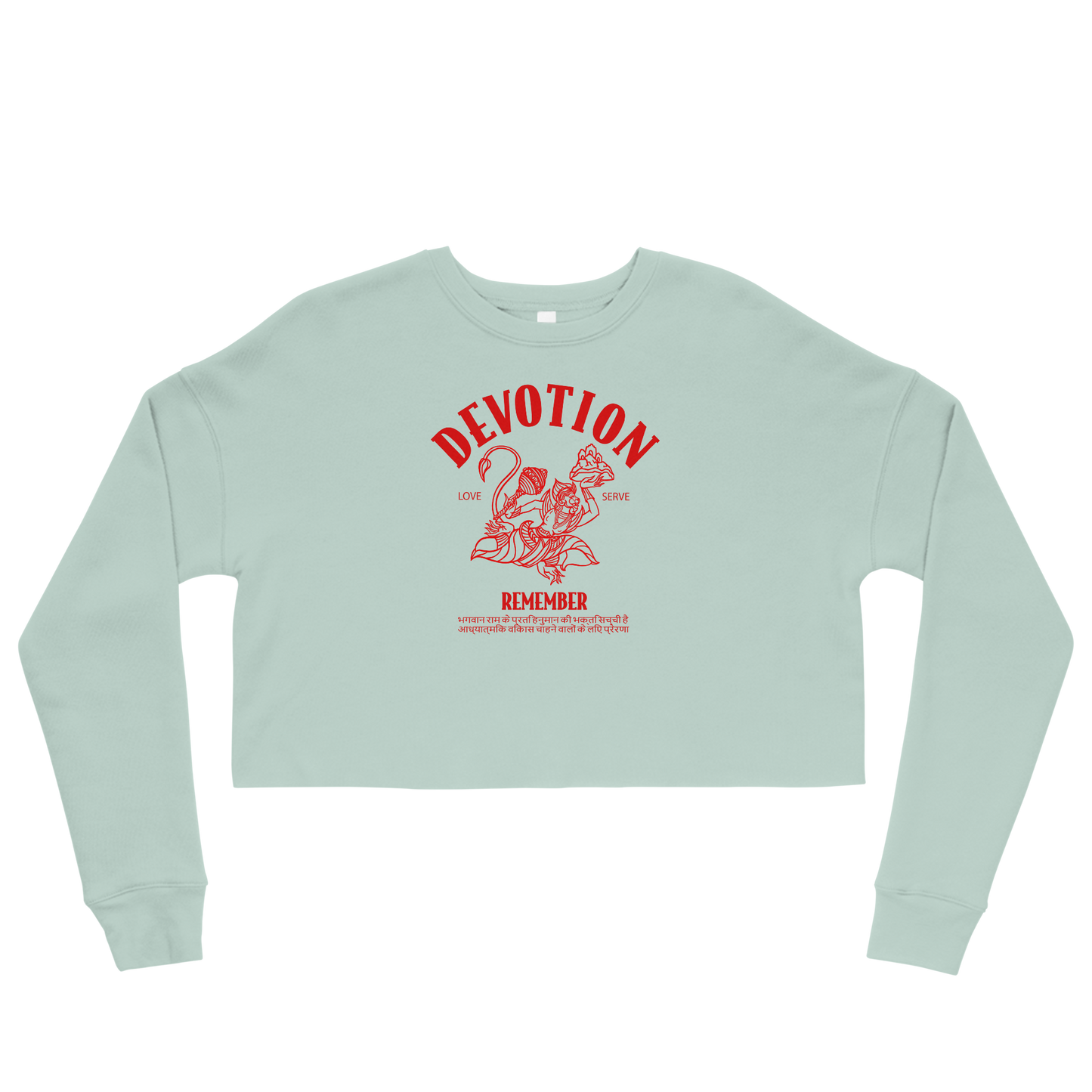 Devotion Graphic Crop Sweatshirt