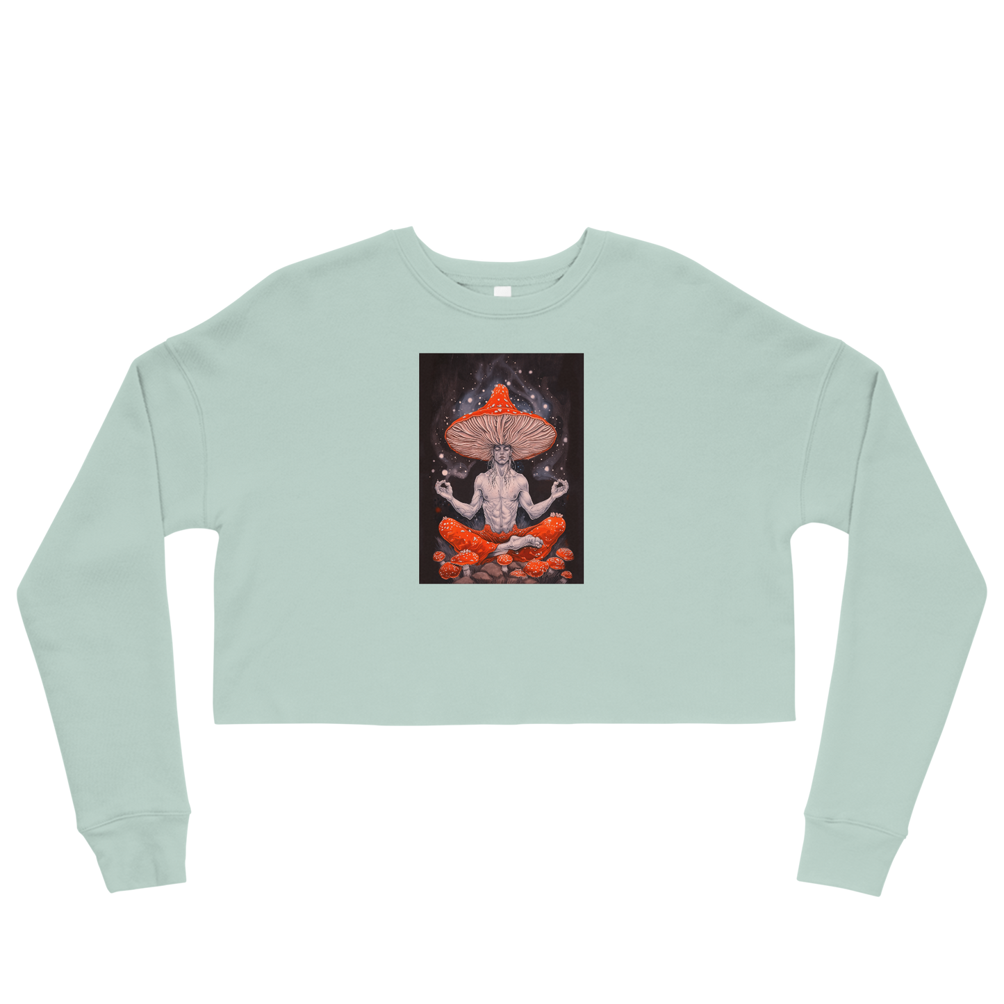 Man Of Mycology Graphic Crop Sweatshirt