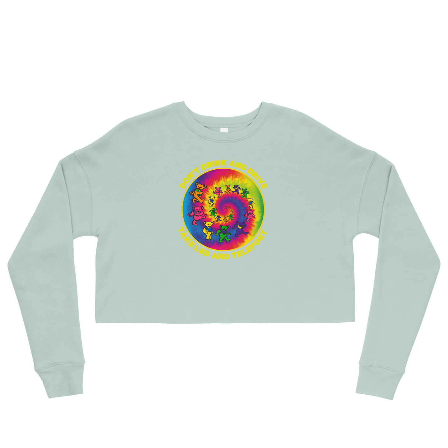 Just Teleport Graphic Crop Sweatshirt