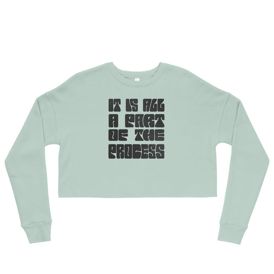 Part Of The Process Graphic Crop Sweatshirt