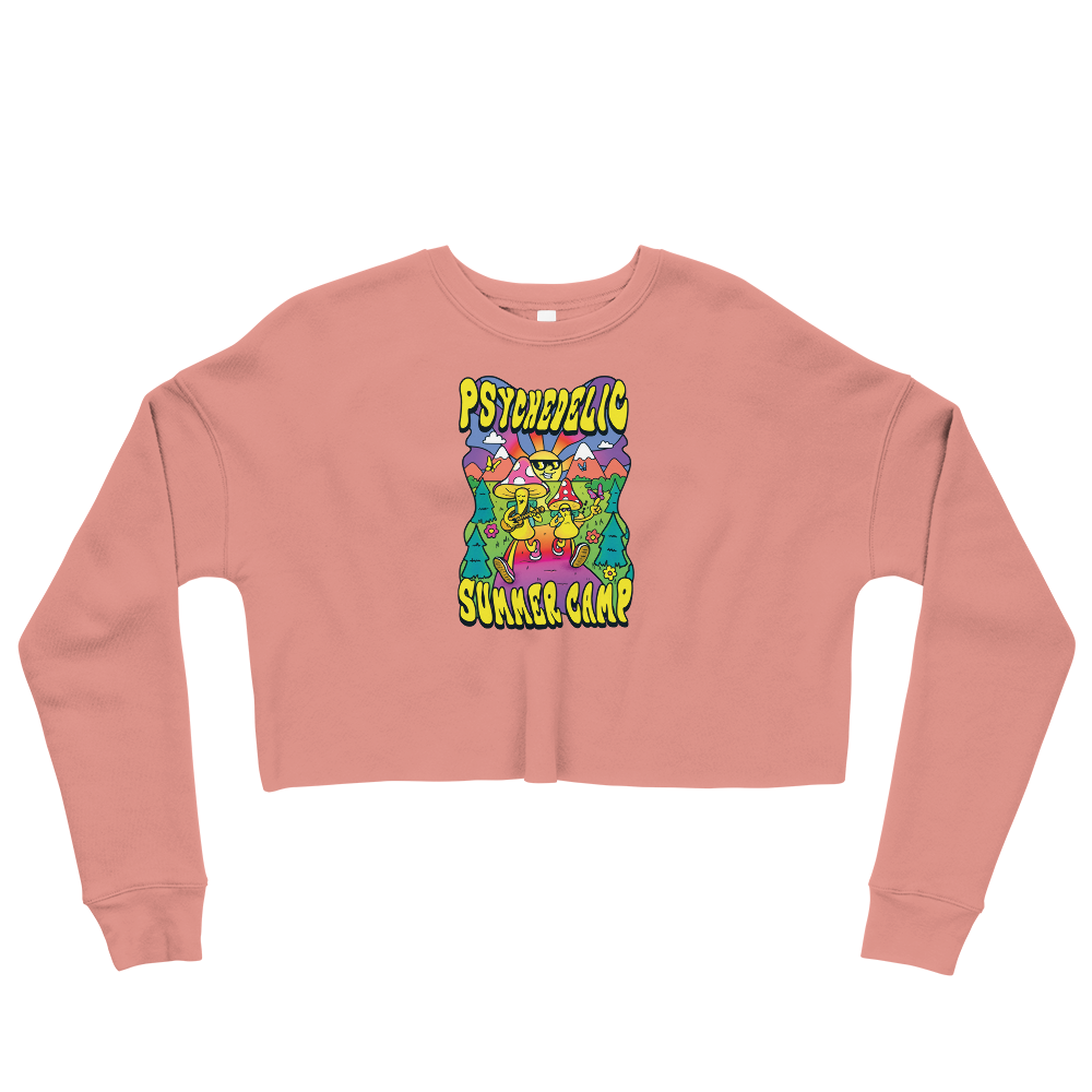 Psi~ Summer Camp Graphic Crop Sweatshirt