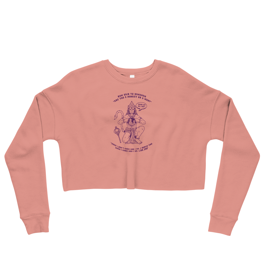 Here We All Are Graphic Crop Sweatshirt