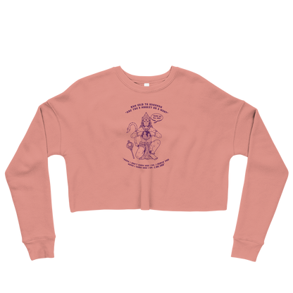 Here We All Are Graphic Crop Sweatshirt