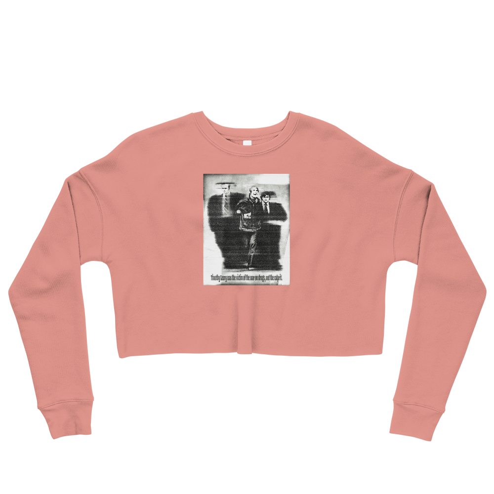 Timothy Leary Graphic Crop Sweatshirt