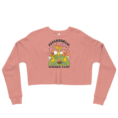 Psi~ Camp Graphic Crop Sweatshirt