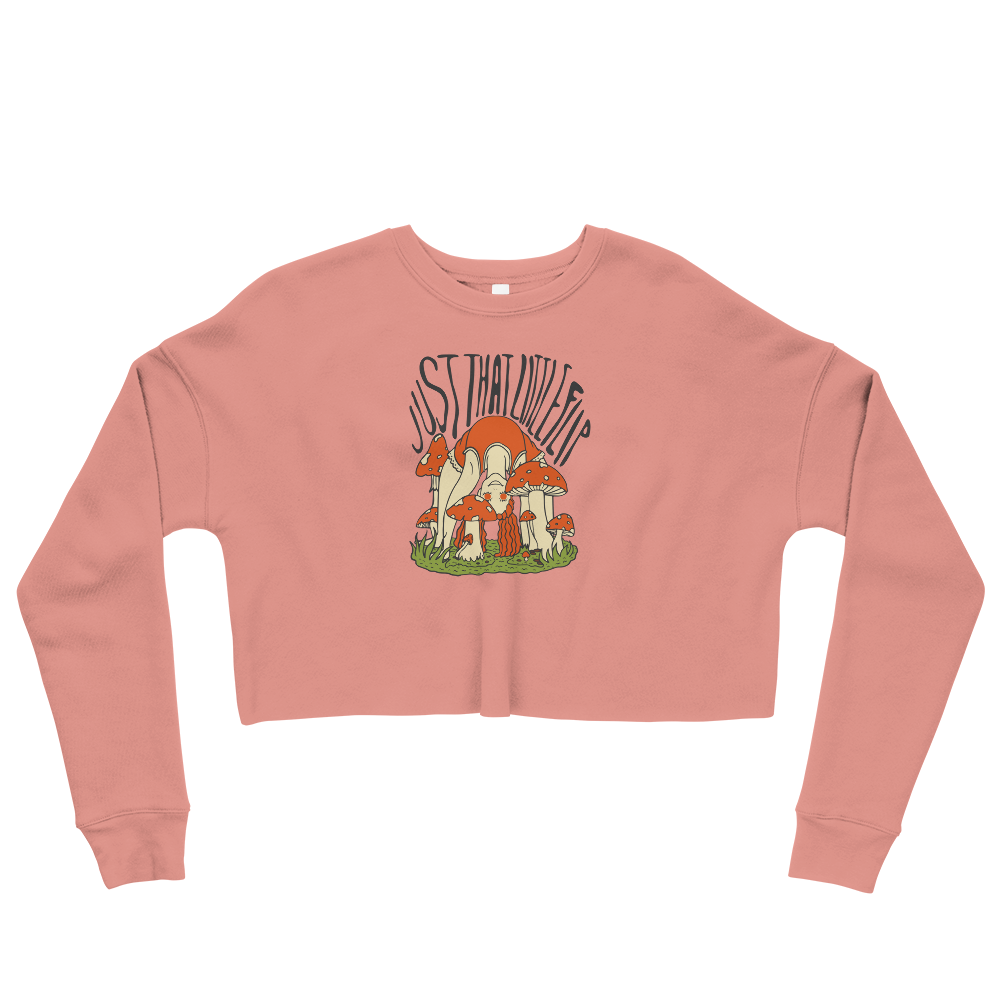 Just That Little Flip Graphic Crop Sweatshirt