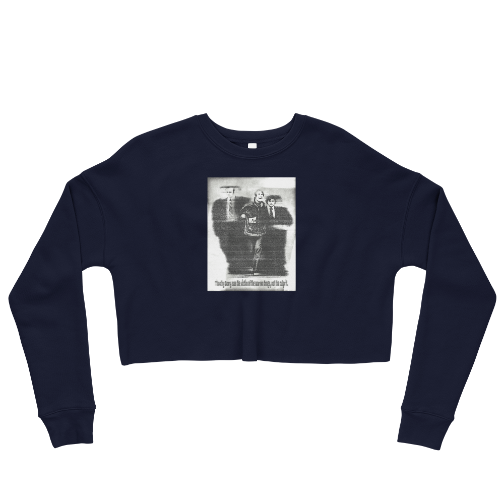 Timothy Leary Graphic Crop Sweatshirt