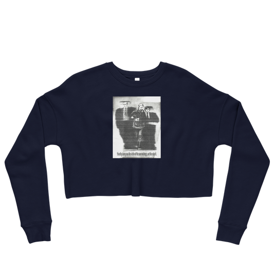 Timothy Leary Graphic Crop Sweatshirt