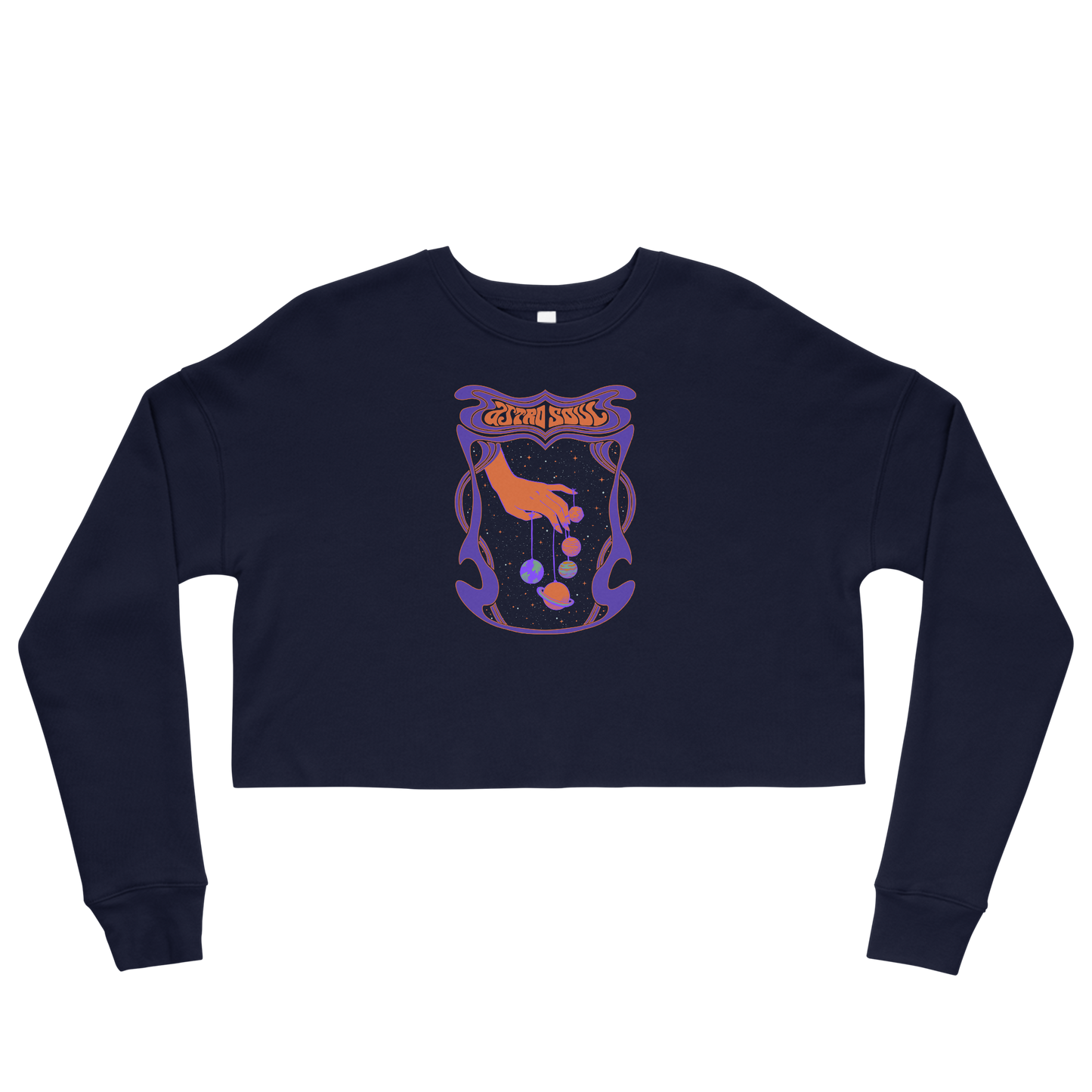 Astro Soul Graphic Crop Sweatshirt