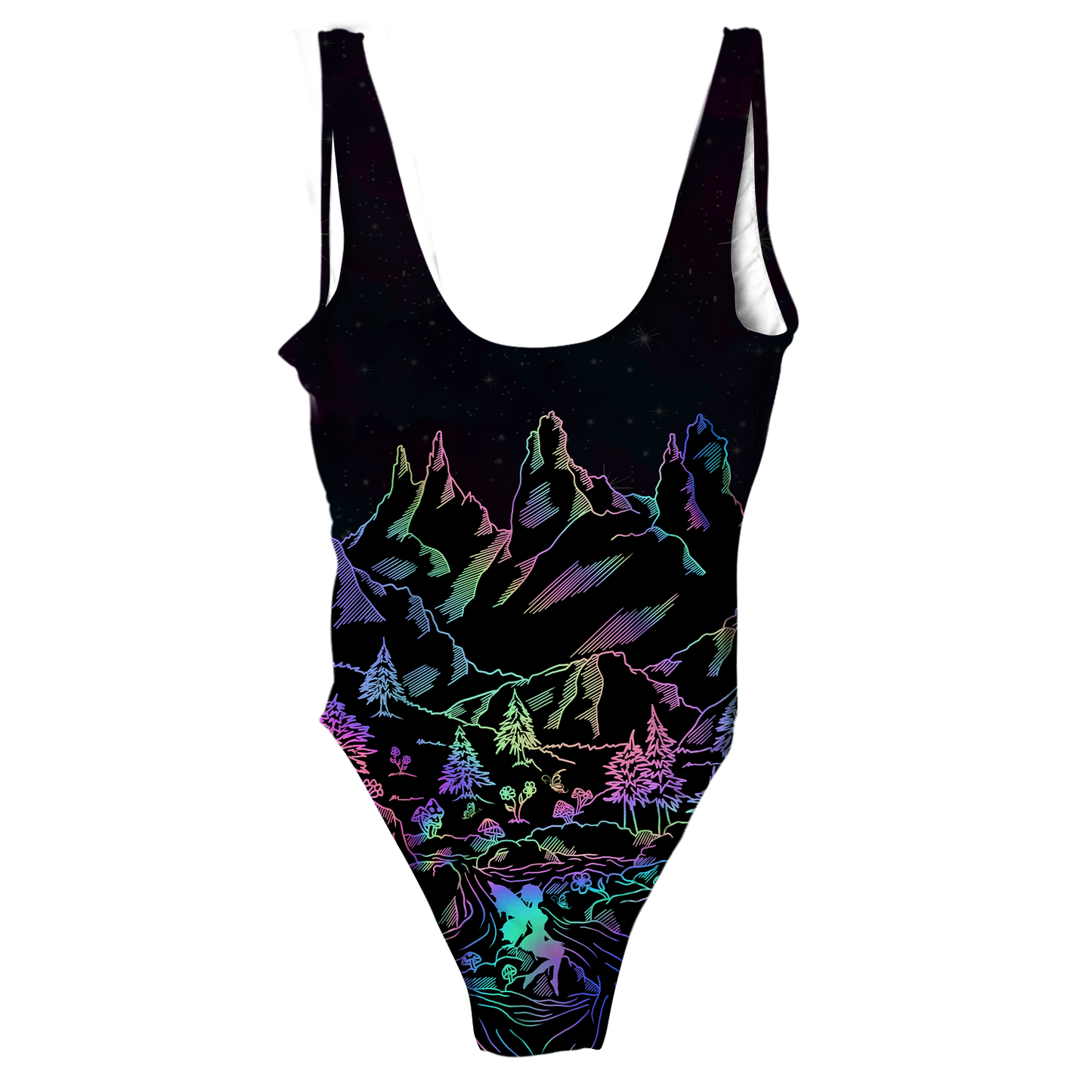 Psi~  World All Over Print One-Piece Swimsuit