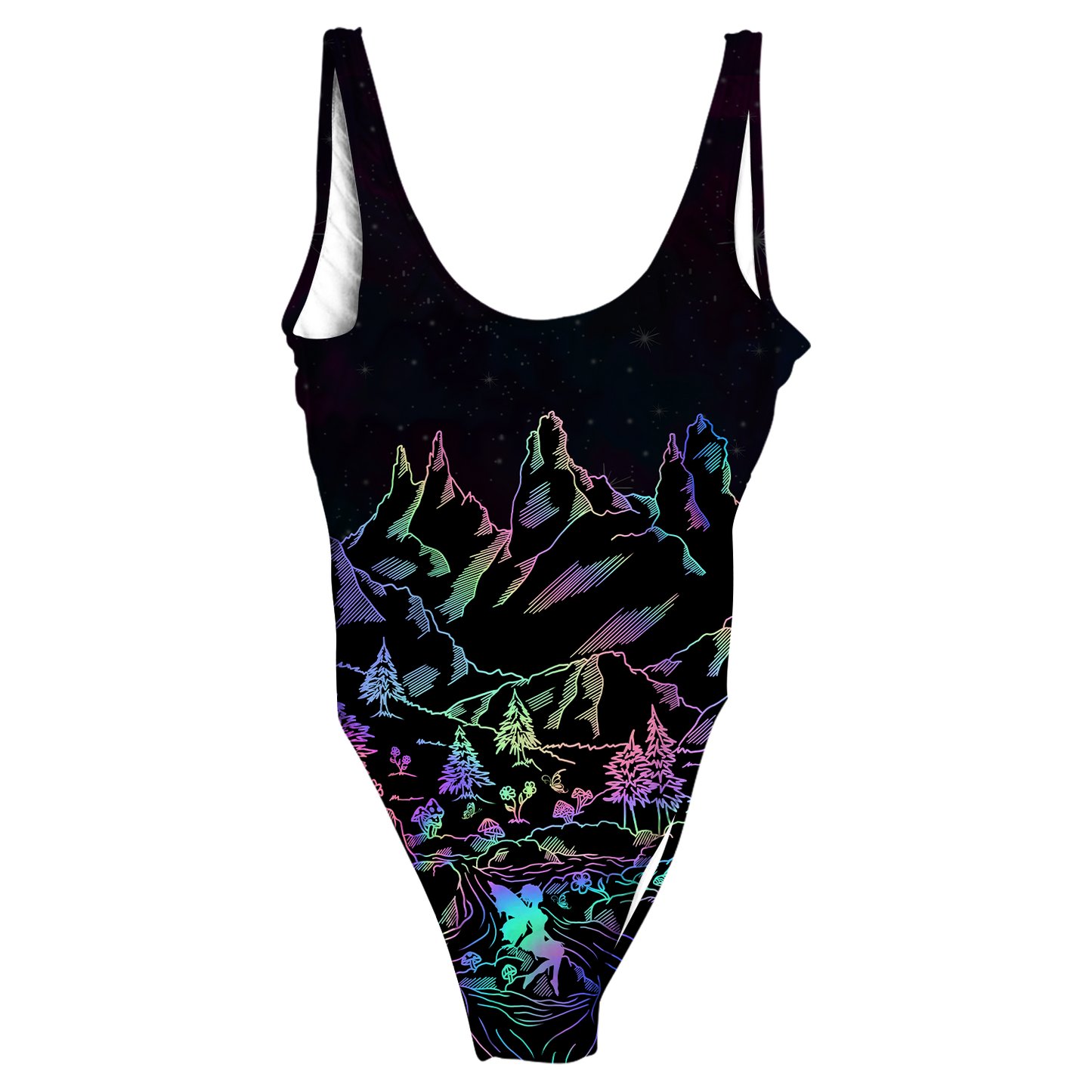 Psi~  World All Over Print One-Piece Swimsuit