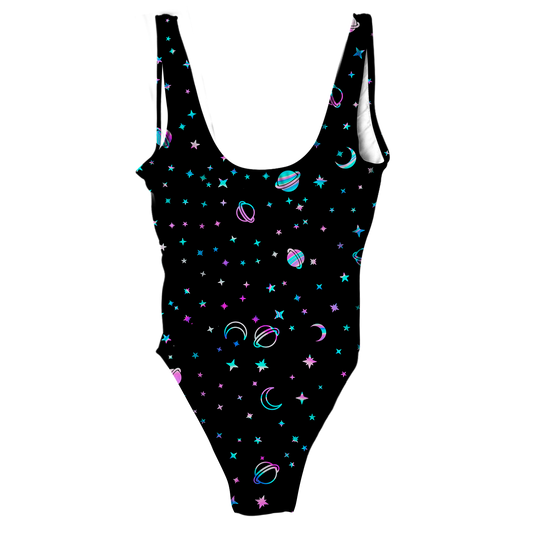 Yinyang Galaxy All Over Print One-Piece Swimsuit