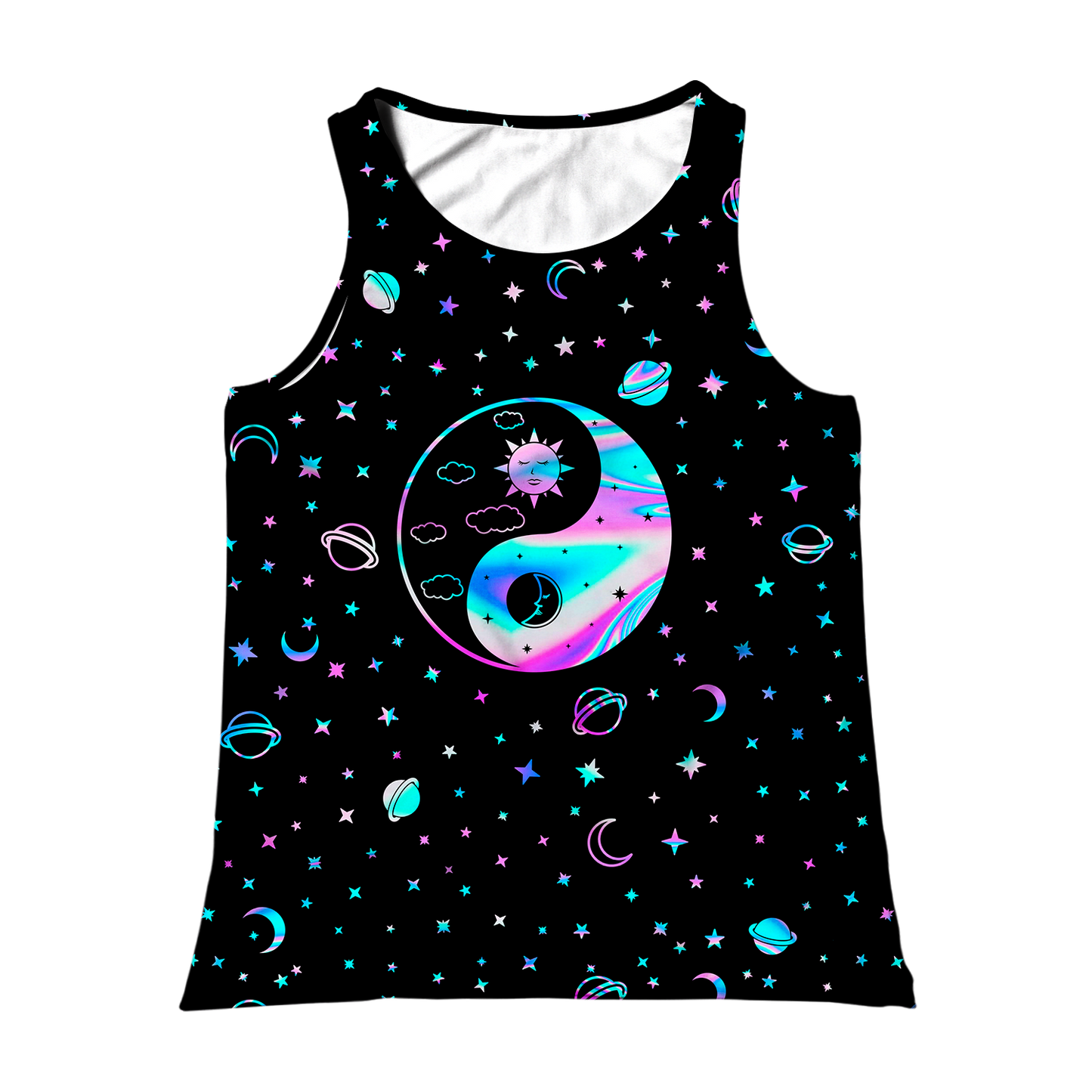 Yinyang Galaxy All Over Print Unisex Tank Top