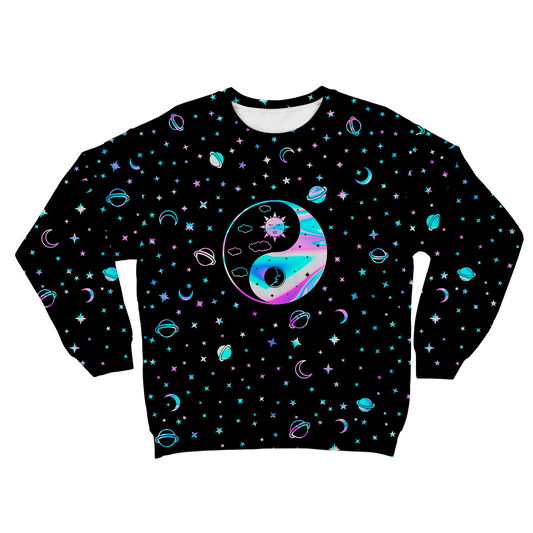 Yinyang Galaxy All Over Print Unisex Sweatshirt