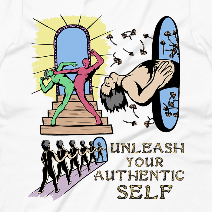 Unleash Your Authentic Self Graphic Long Sleeve Tee