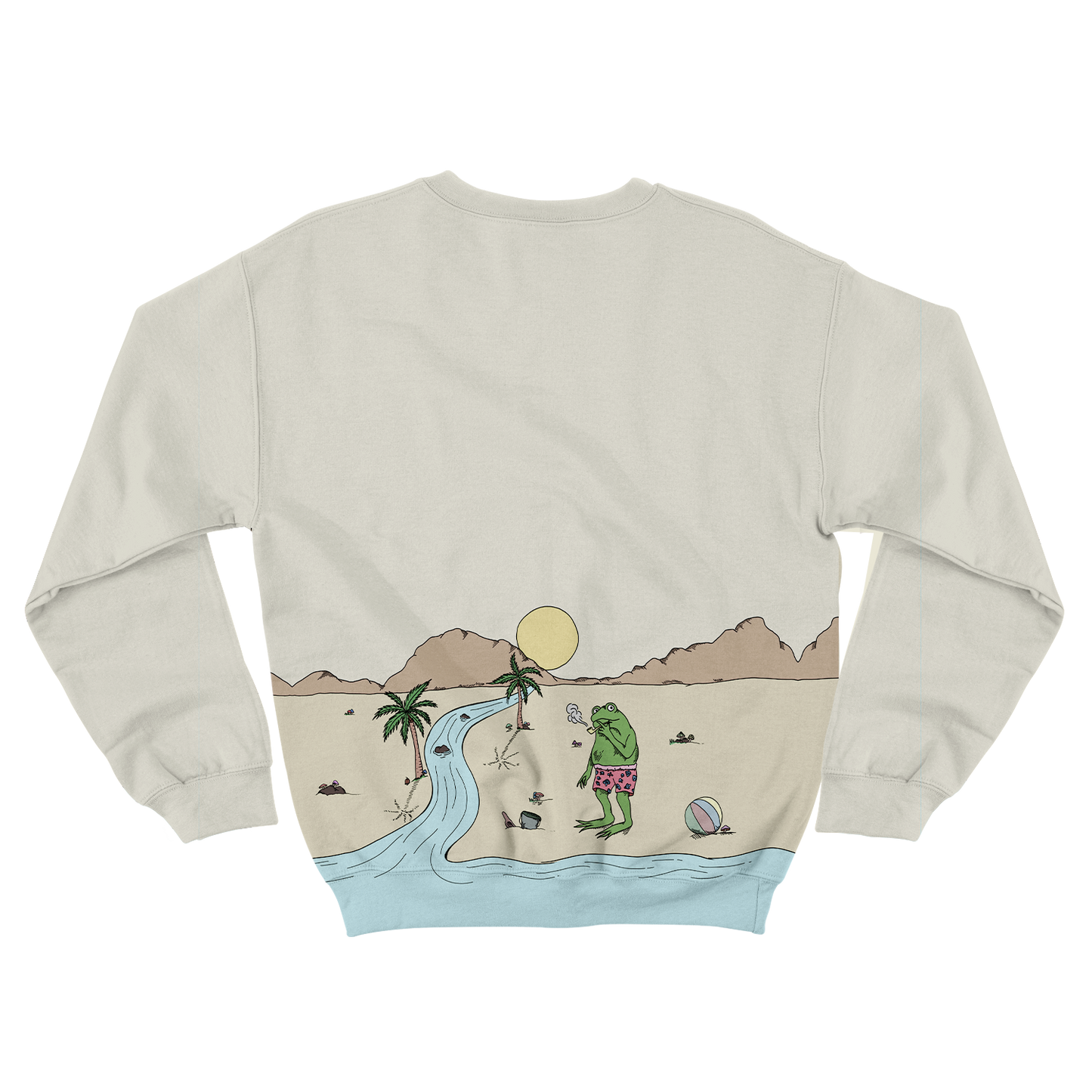 Shroom Beach Vibes All Over Print Unisex Sweatshirt