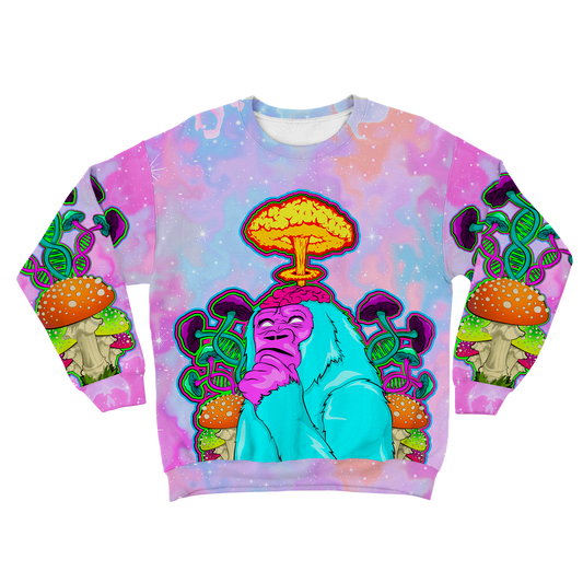 Awakened Ape All Over Print Unisex Sweatshirt