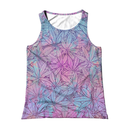 Cann~ Pattern All Over Print Unisex Tank Top