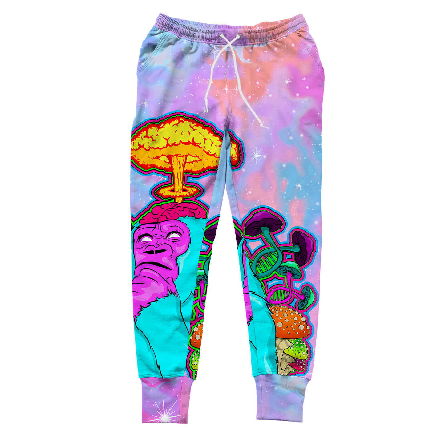 Awakened Ape All Over Print Unisex Joggers