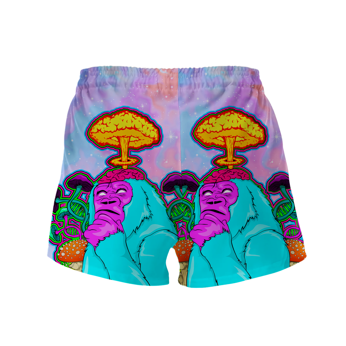 Awakened Ape All Over Print Women's Shorts