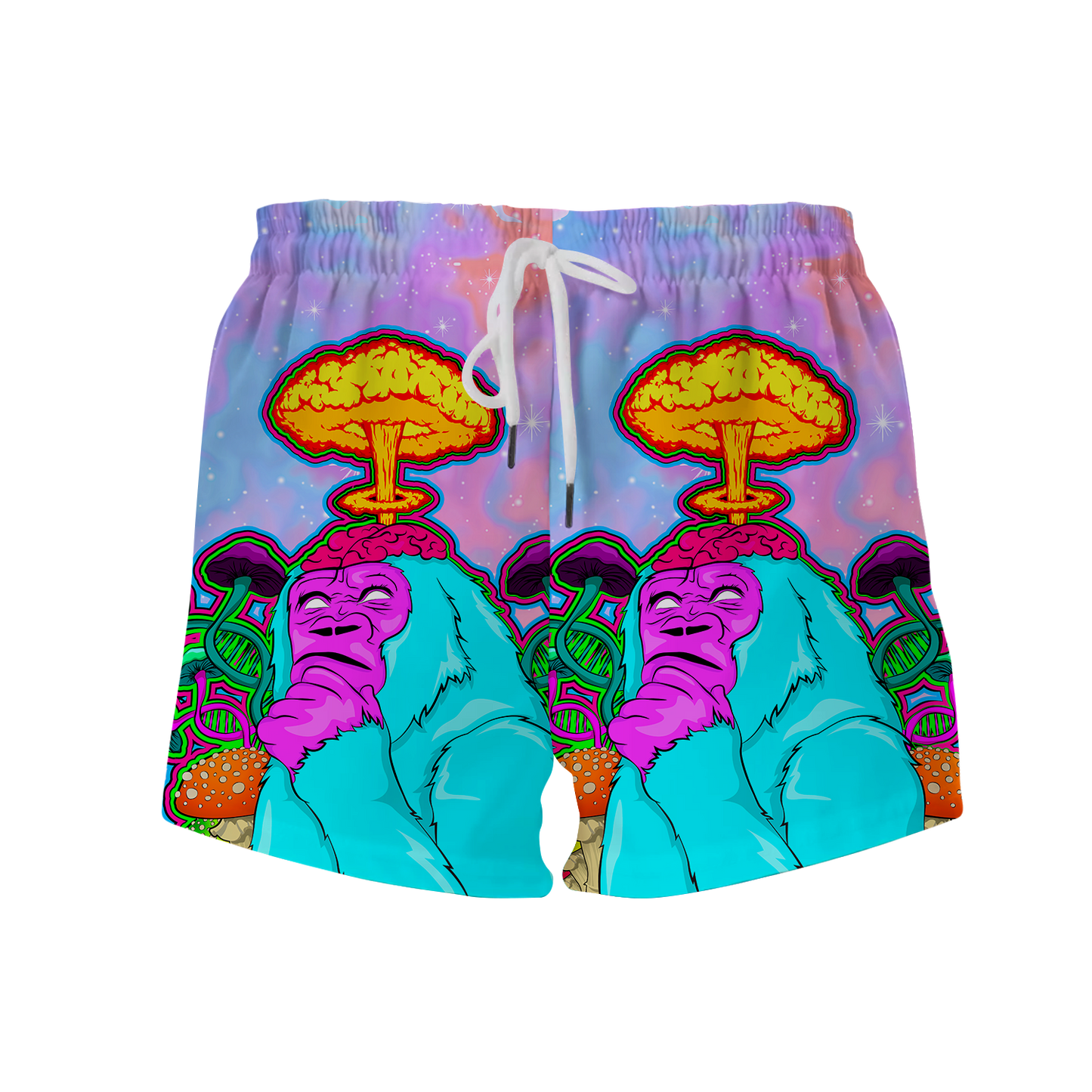 Awakened Ape All Over Print Women's Shorts