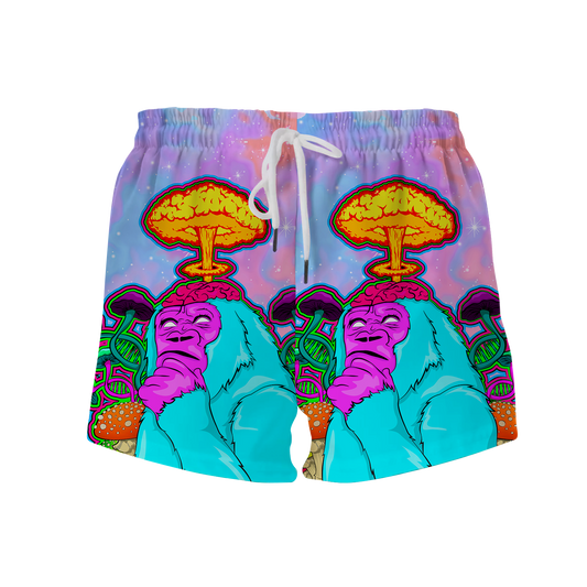 Awakened Ape All Over Print Women's Shorts