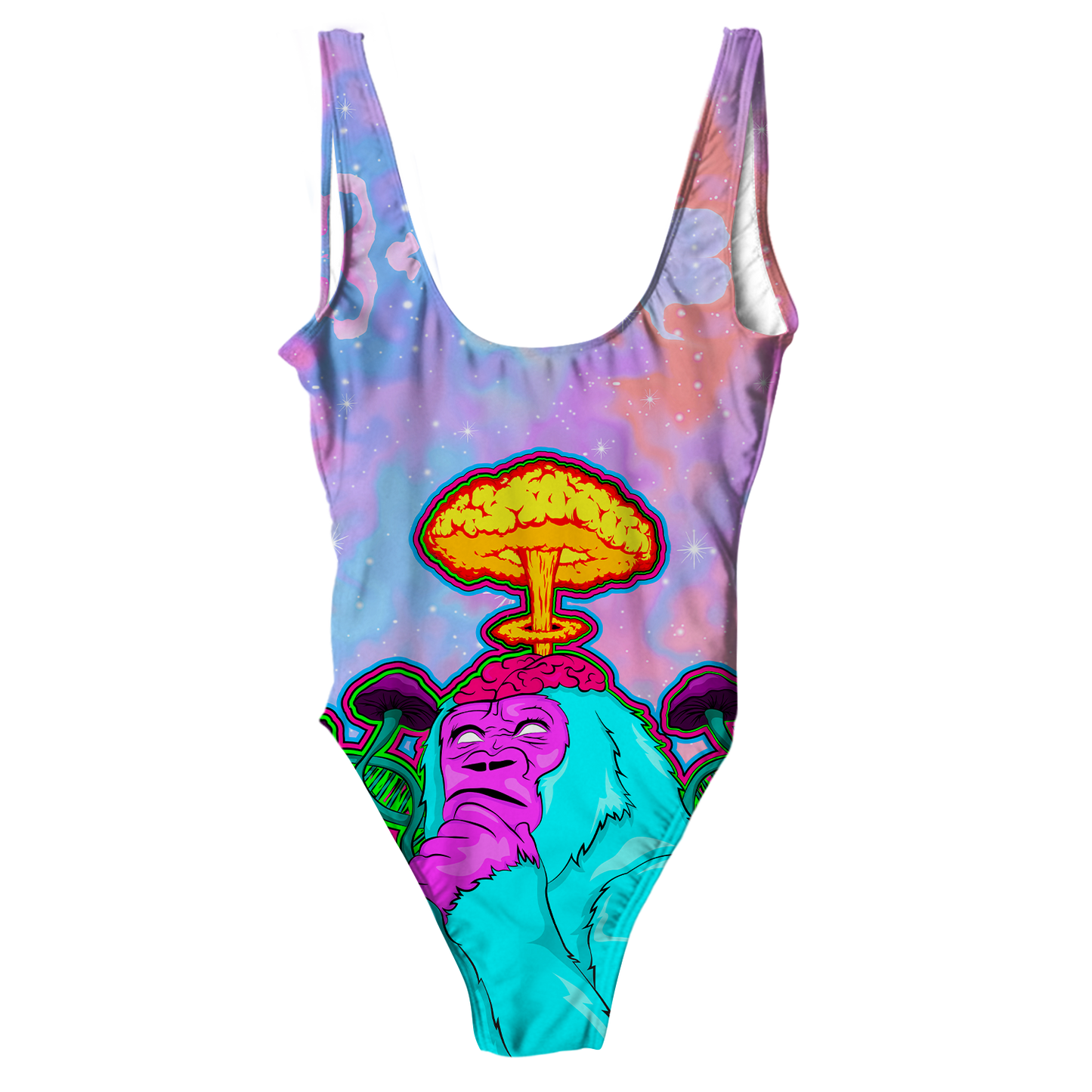 Awakened Ape All Over Print One-Piece Swimsuit