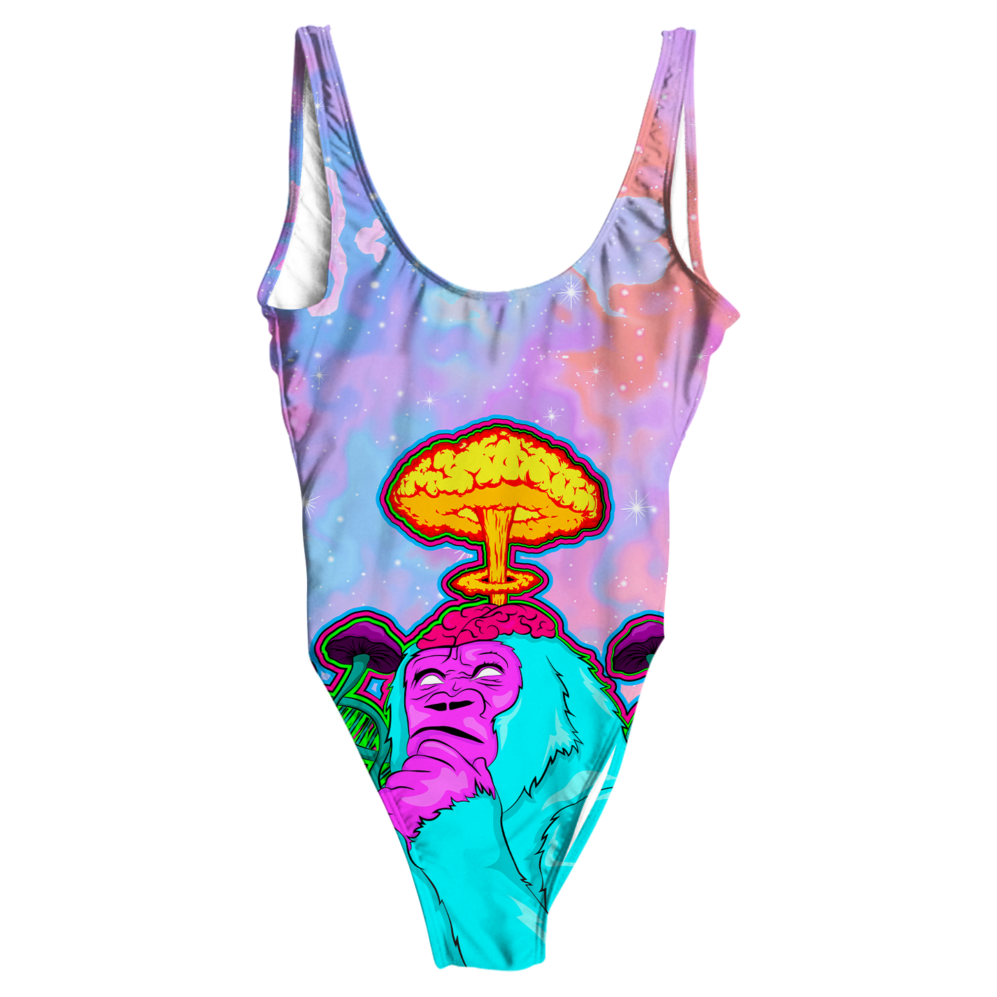 Awakened Ape All Over Print One-Piece Swimsuit