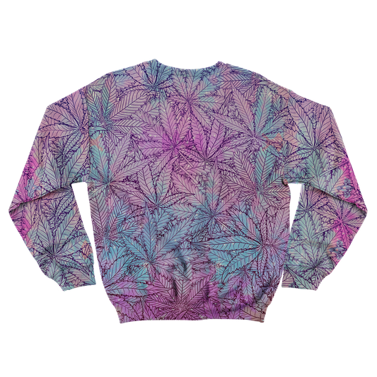 Cann~ Pattern All Over Print Unisex Sweatshirt