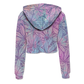 Canna~ Pattern All Over Print Crop Hoodie