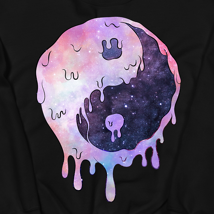 Yinyang Melting Graphic Long Sleeve Tee