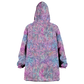 Canna~ Pattern All Over Print Wearable Blanket Hoodie