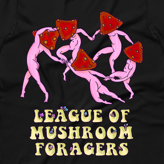 League of Mushroom Graphic Crop Tee