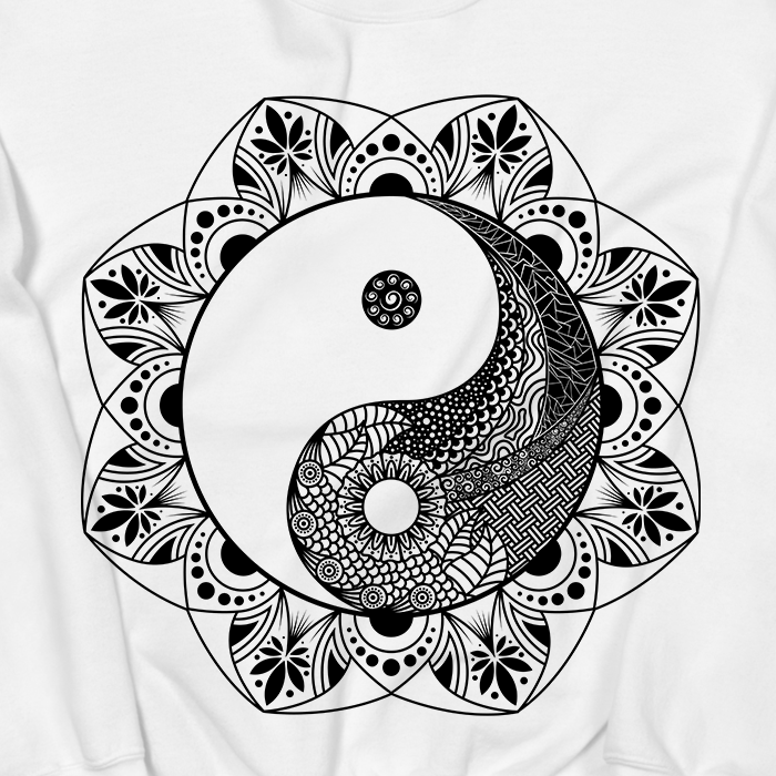 Yinyang Mandala Graphic Sweatshirt