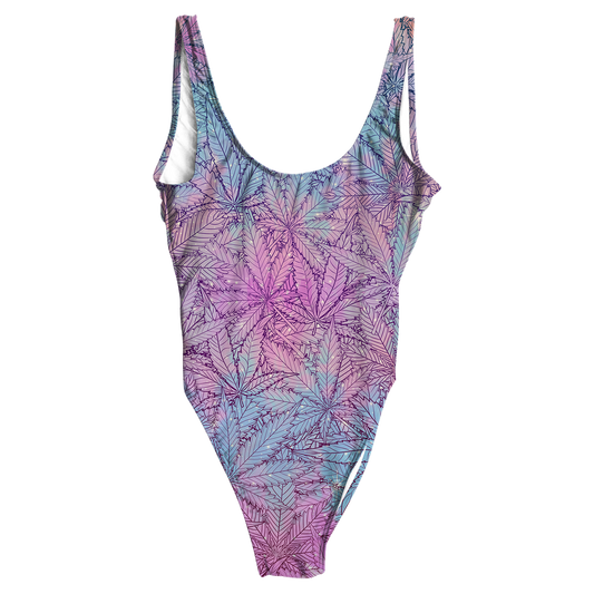 Canna~ Pattern All Over Print One-Piece Swimsuit