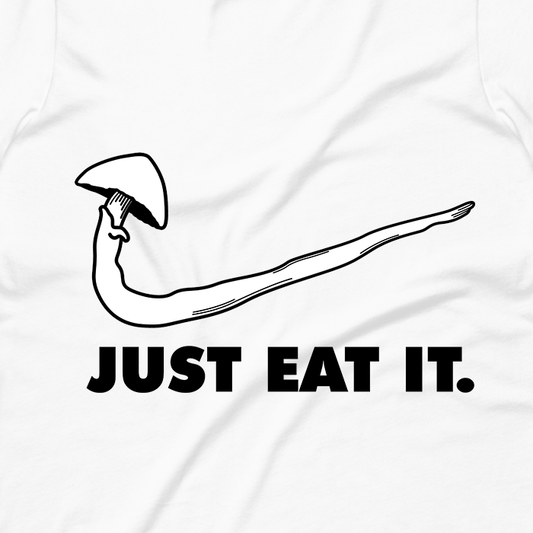 Just Eat It Graphic Crop Hoodie Embroidered
