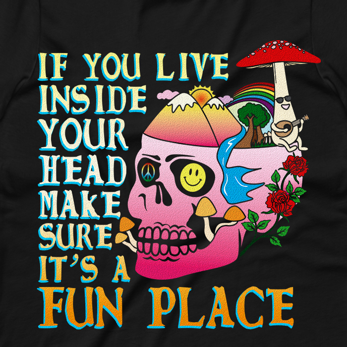 If You Live Inside Your Head Graphic Tank Top