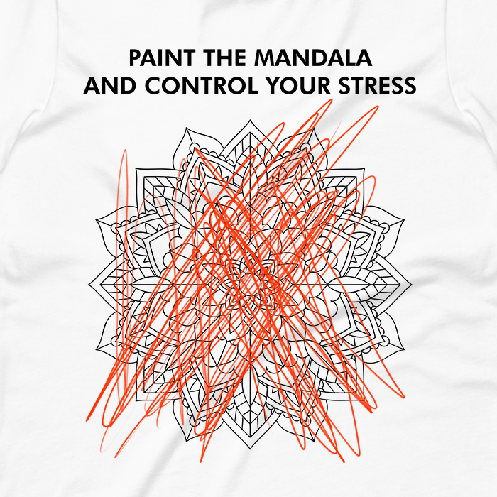 Paint The Mandala Graphic Women's Tee