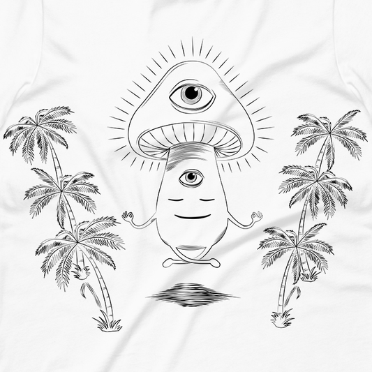 Shroom Beach Meditating Graphic Sweatshirt