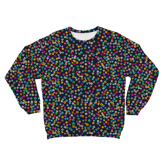 Tabs All Over Print Unisex Sweatshirt