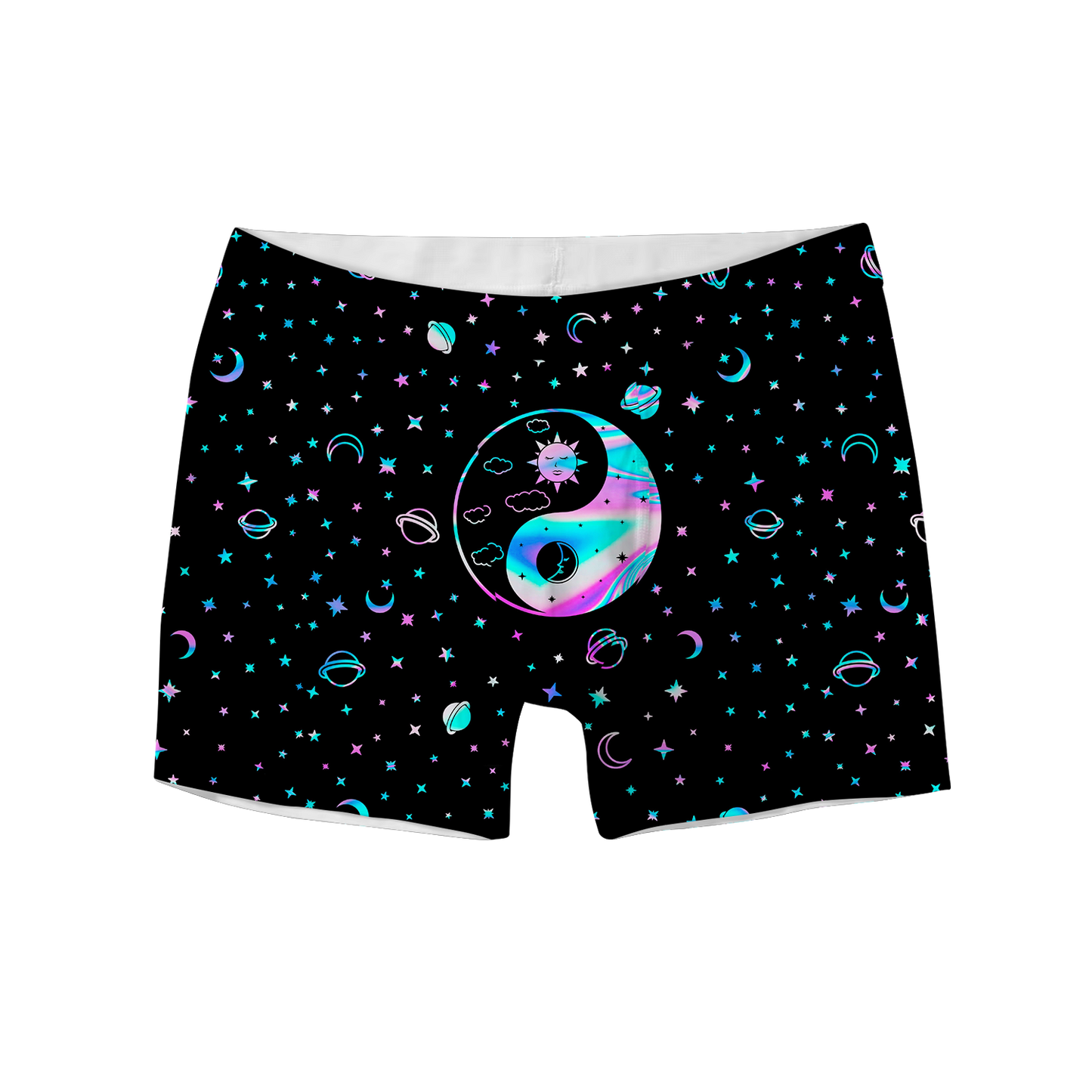 Yinyang Galaxy All Over Print Men's Boxer Brief