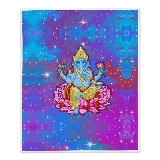 Pixel Ganesha All Over Print Blanket