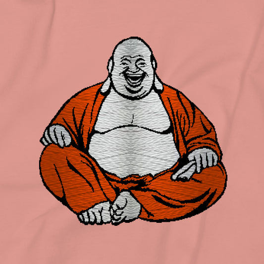 Buddha Embroidery Graphic Crop Sweatshirt