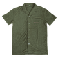 Terry Toweling Resort Button Up - Olive