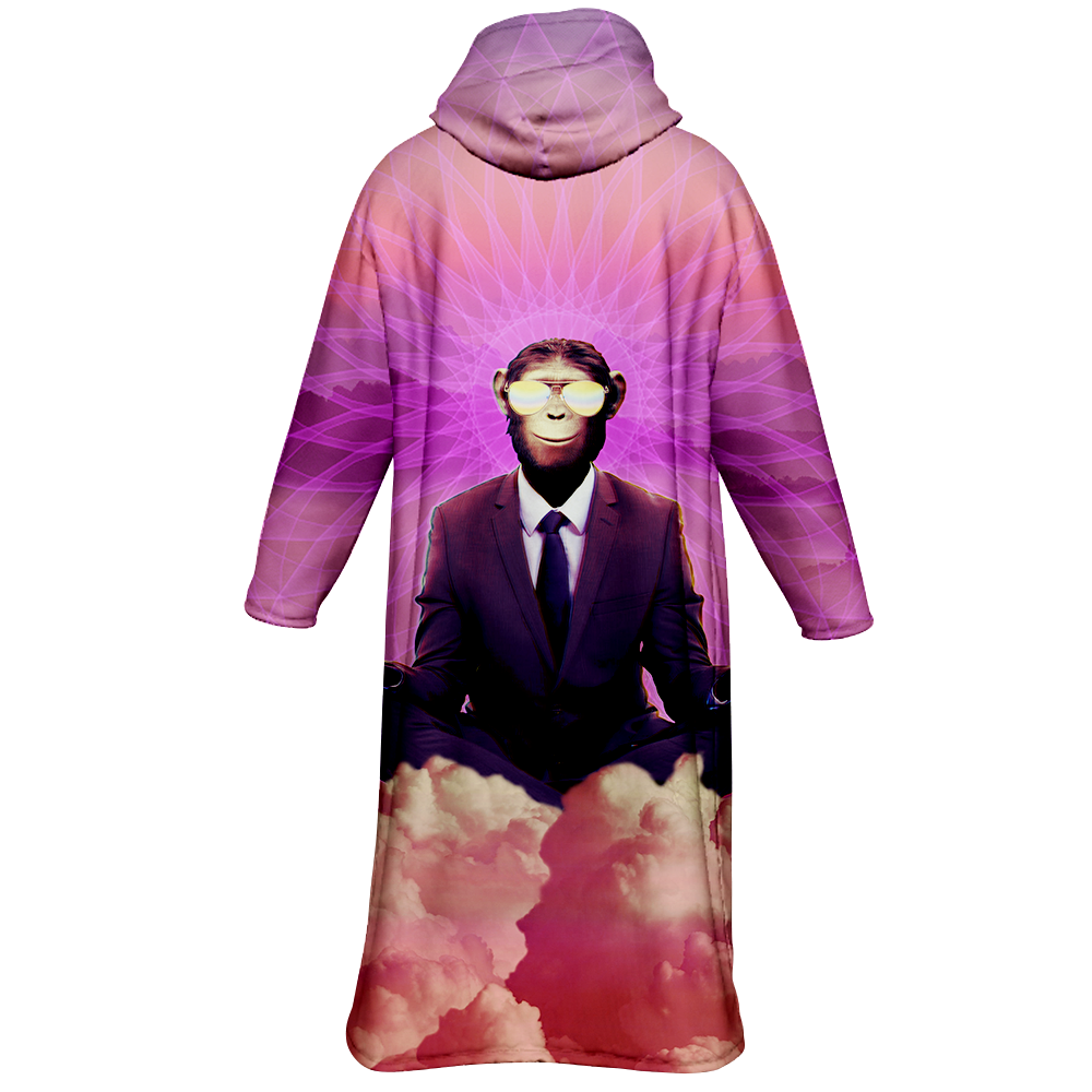 Meditating Ape All Over Print Cloak