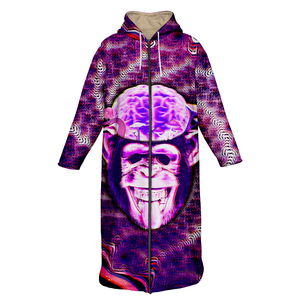 Ston~ Ape Brain All Over Print Cloak