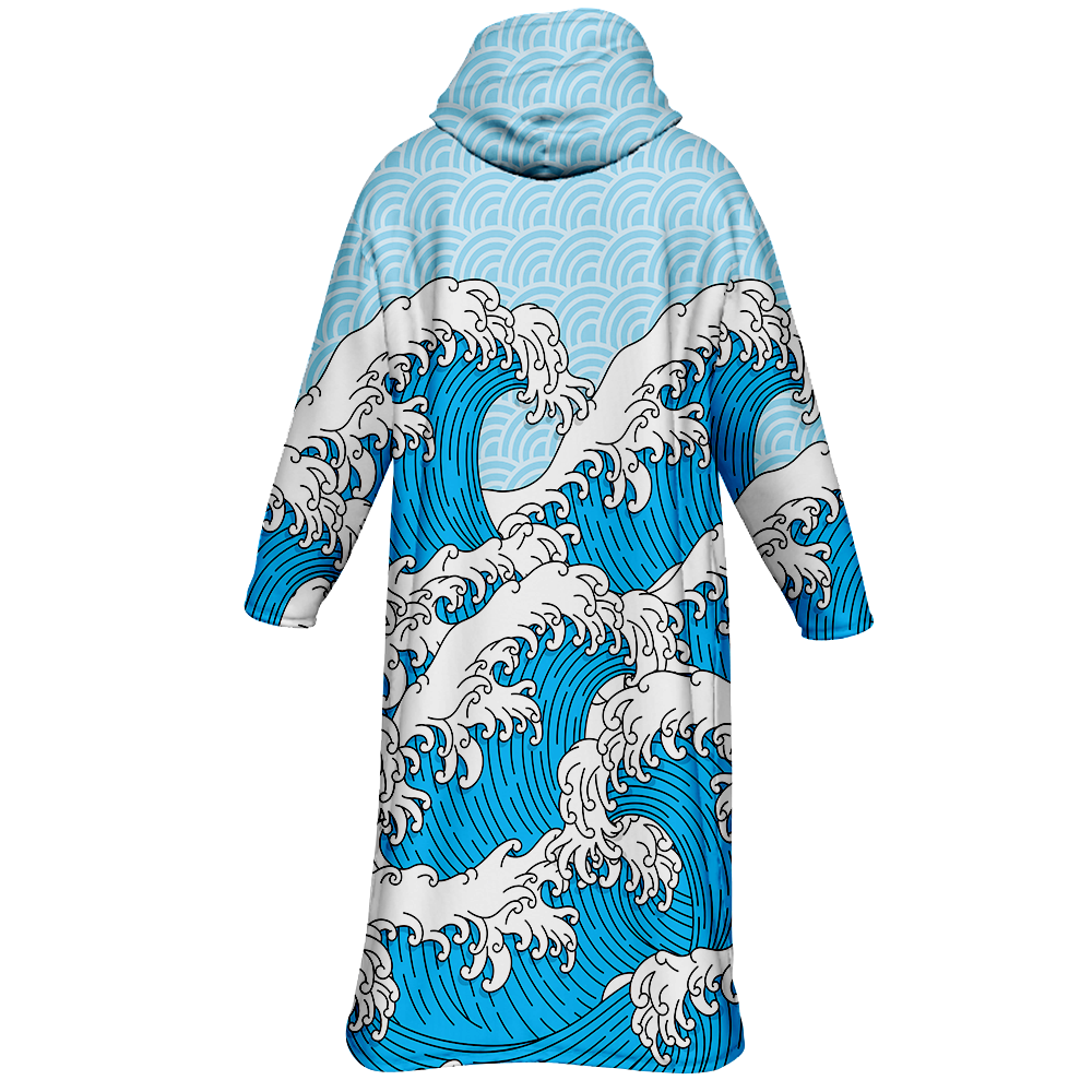 Retro Waves All Over Print Cloak