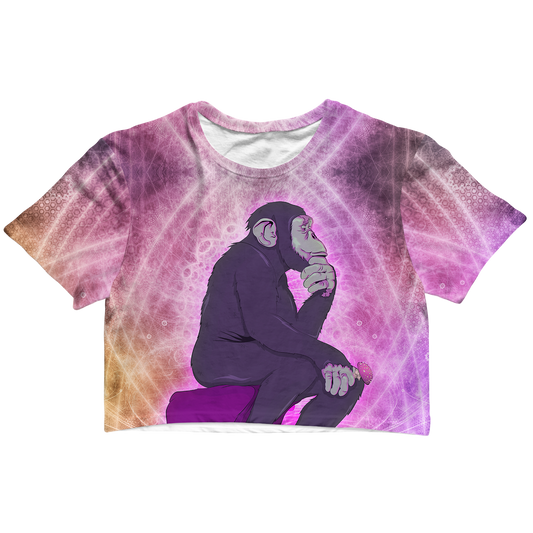 Thinking Ape All Over Print Cotton Crop Tee